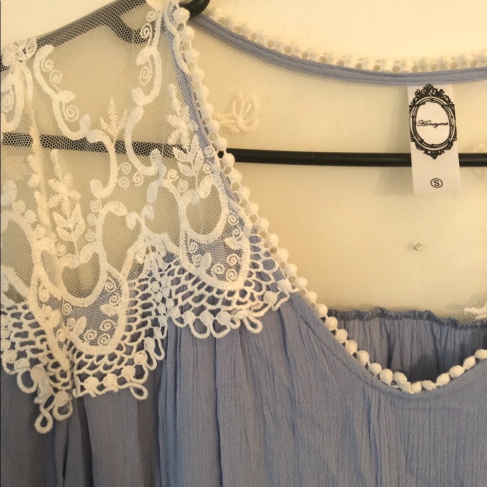Lace Shoulder Top